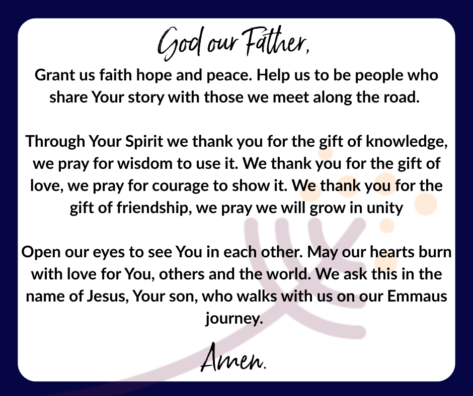 Graphic of Emmaus Prayer